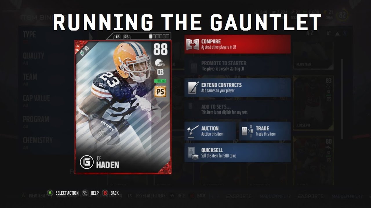 Madden 17 - How to Beat the Gauntlet Solo Challenges