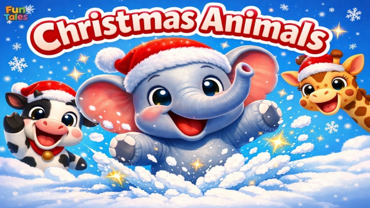 🎄 Christmas Animals | Fun & Cute Kids Songs for Preschool 🎶
