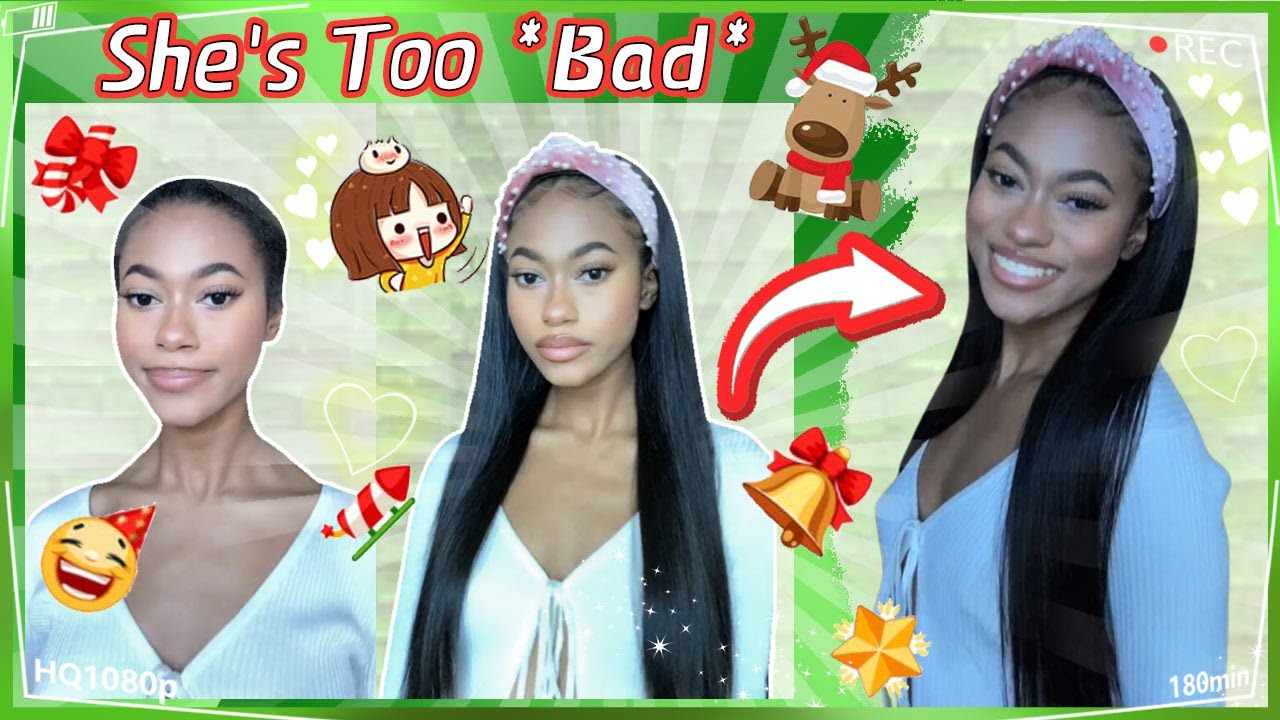 No Skills Headband Wig Review💣Glueless & Protective Install | Affordable Ft. 