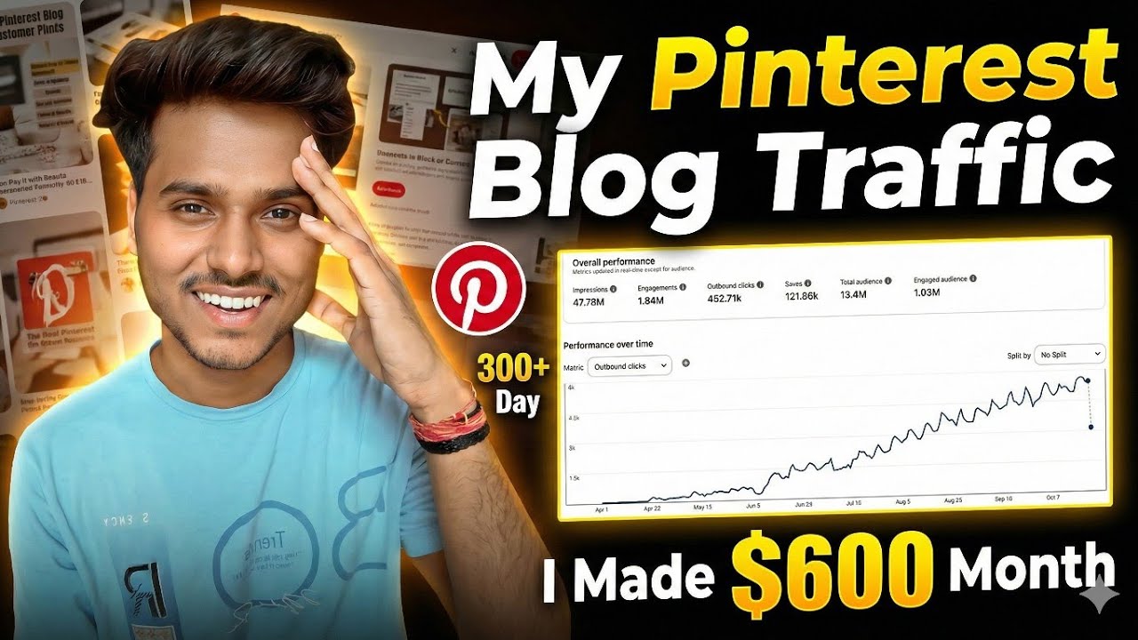 Pinterest Blog Website Traffic | I made $600 Month From Pintrest Traffic Earning | Micro Niche Topic