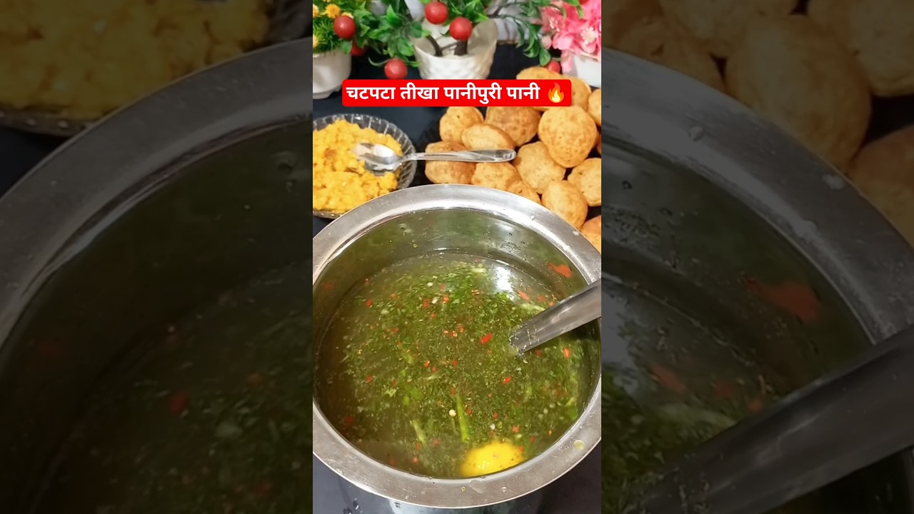 Pani Puri Recipe | चटपटा तीखा पानी पूरी का पानी |  | #viral #trending #panipuri #streetfood #shorts