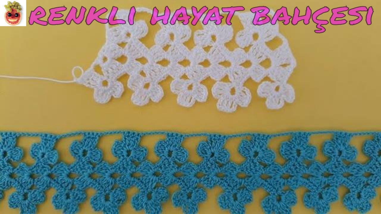 Dantel Havlu Kenarı / Dantel Uç ve Kenar Modeli  -  Anlatımlı Yapılışı - Örgü Dantel Oya El İşi