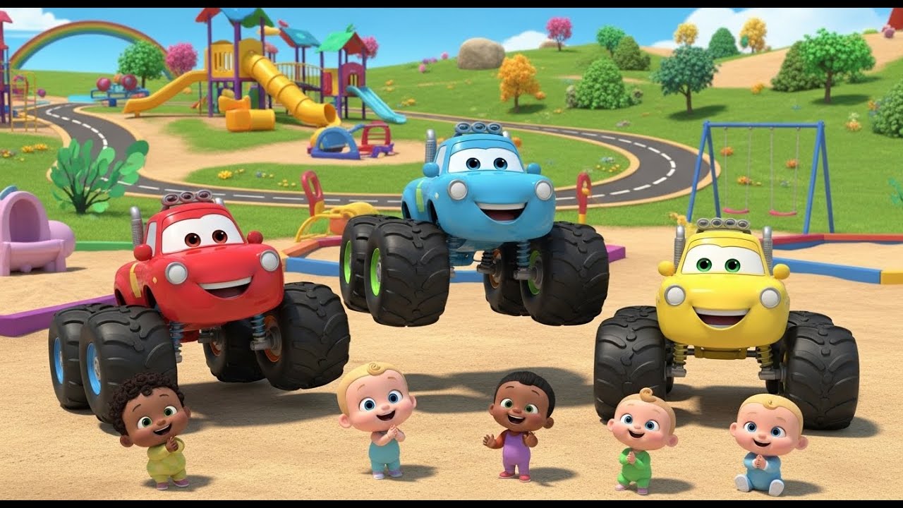 Monster Truck Dance 🚚🎶 | Big Wheels Fun Song for Babies & Toddlers