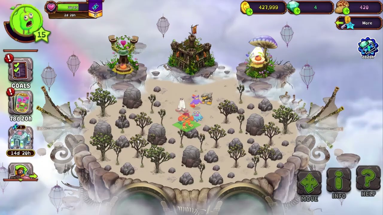 PLAYING THE NEW UPDATE (My Singing Monsters no commentary gameplay)