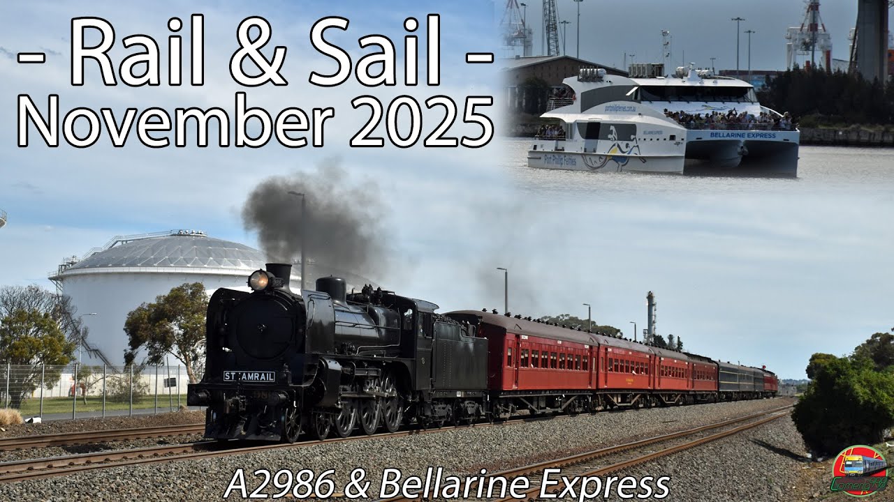 Steam Sprints to Geelong | Steamrail - Rail & Sail - November 2025 | A2986