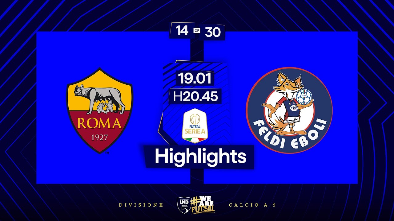 Roma 1927-Feldi Eboli 6-6 | 14ª giornata | Serie A 2024/2025 | Highlights