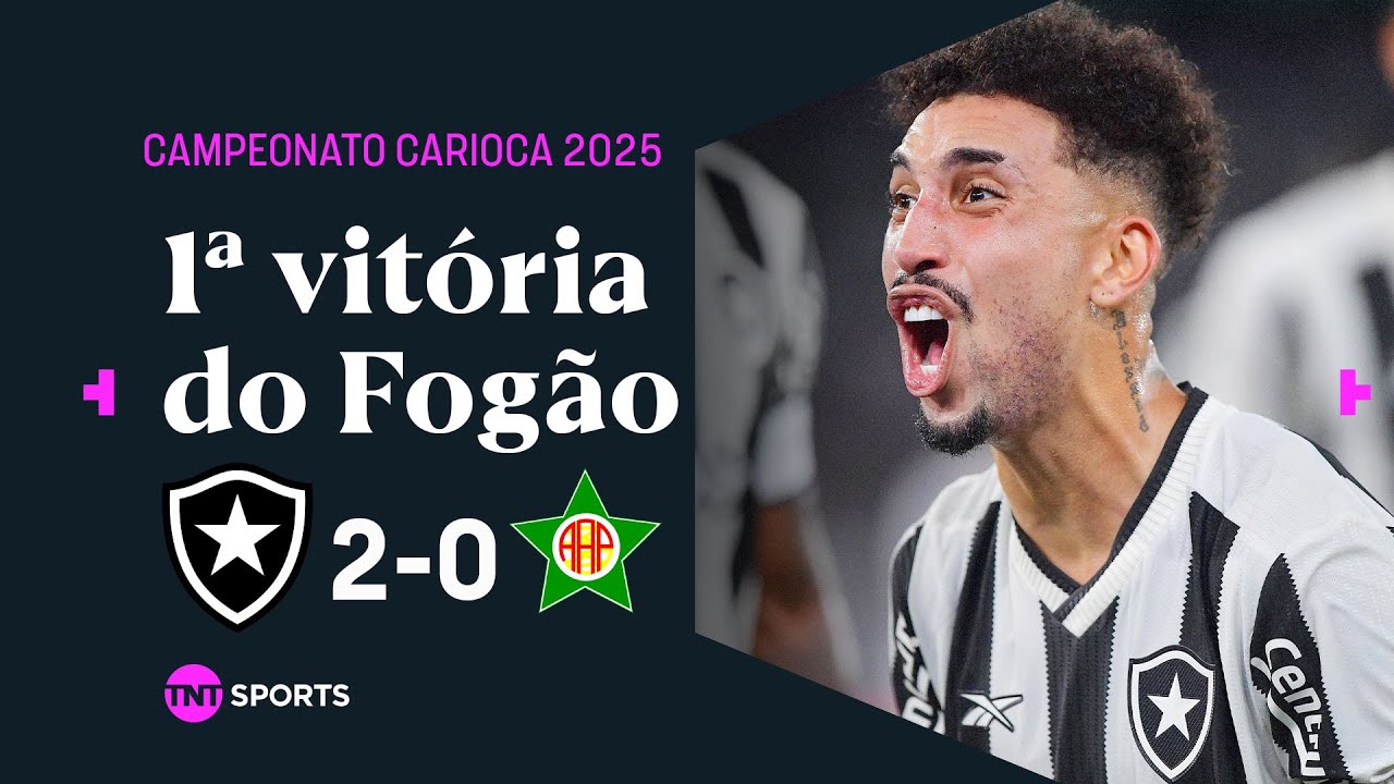 BELÍSSIMO GOL DE FORA DA ÁREA E OUTRO VALIDADO PELO VAR | BOTAFOGO 2X0 PORTUGUESA-RJ | CARIOCÃO 2025