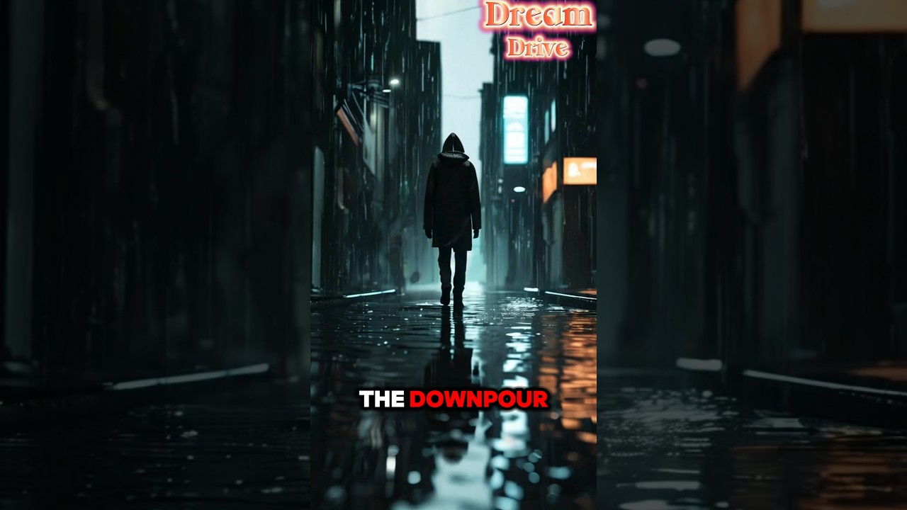 A dark, rainy night in a quiet village #DarkRainyNight #QuietVillage #RainAtNight #shorts