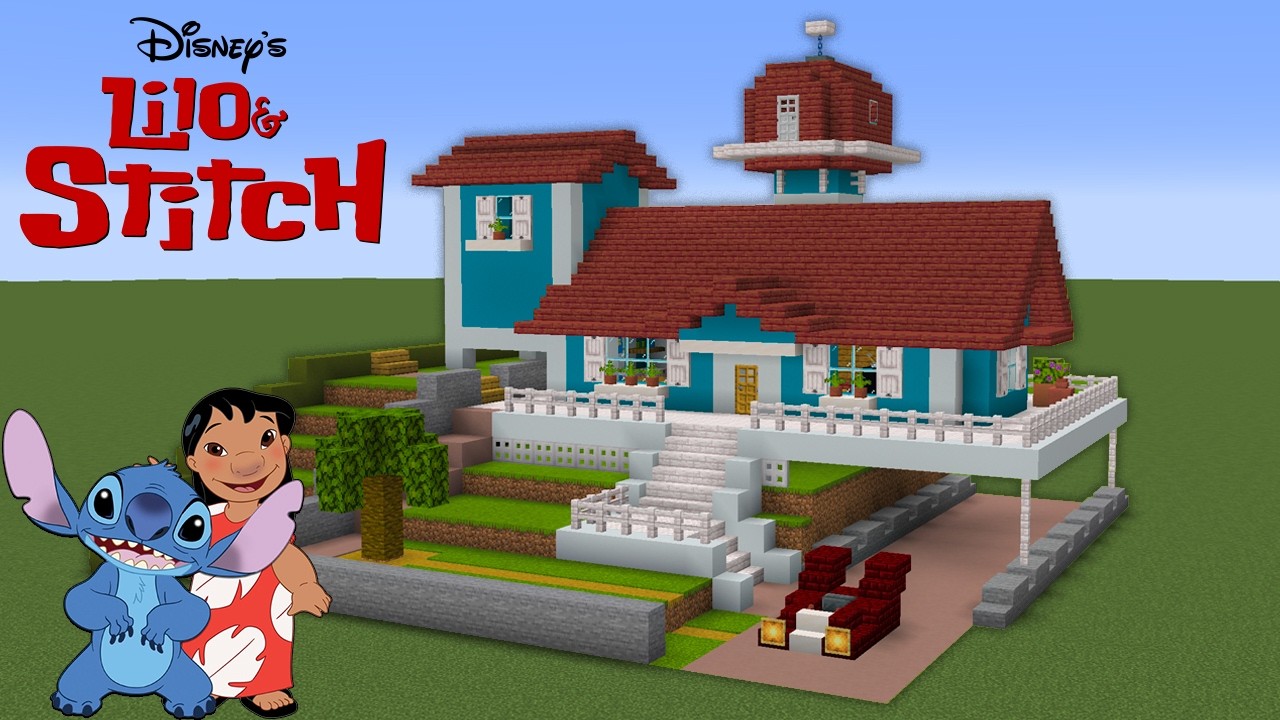 How to Build Lilo & Stitch’s House in Minecraft | Disney Build Tutorial 