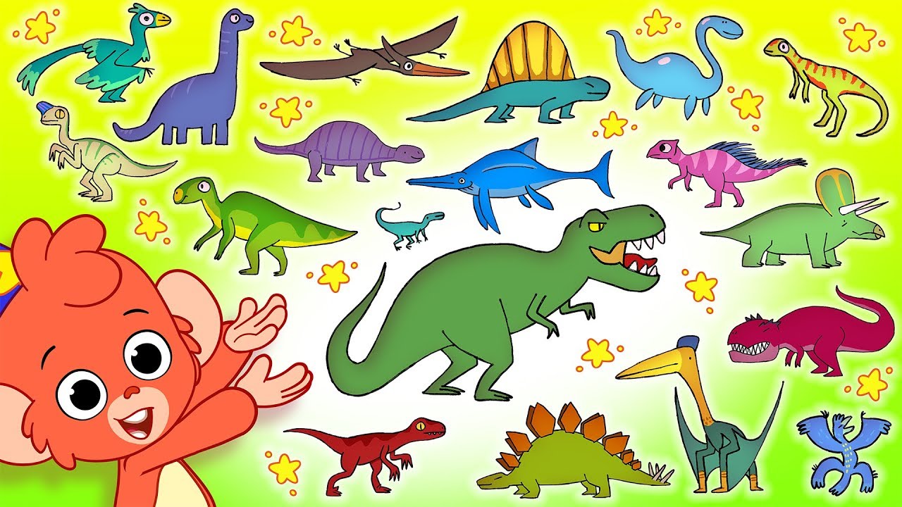 Club Baboo | Dinosaur ABC | Learn the Alphabet with 26 CARTOON DINOSAURS for children!