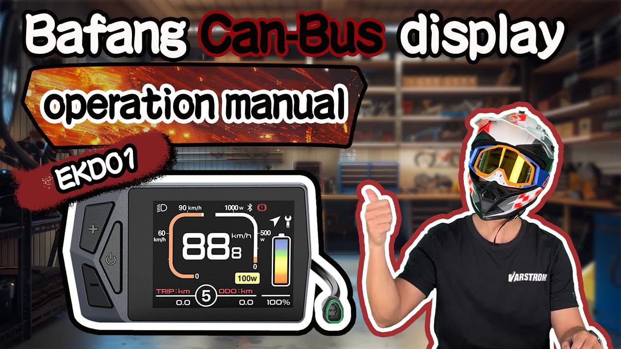 Подробный обзор дисплея Bafang CAN-BUS EKD01! Ограничение скорости, параметры езды, Bluetooth, мо...