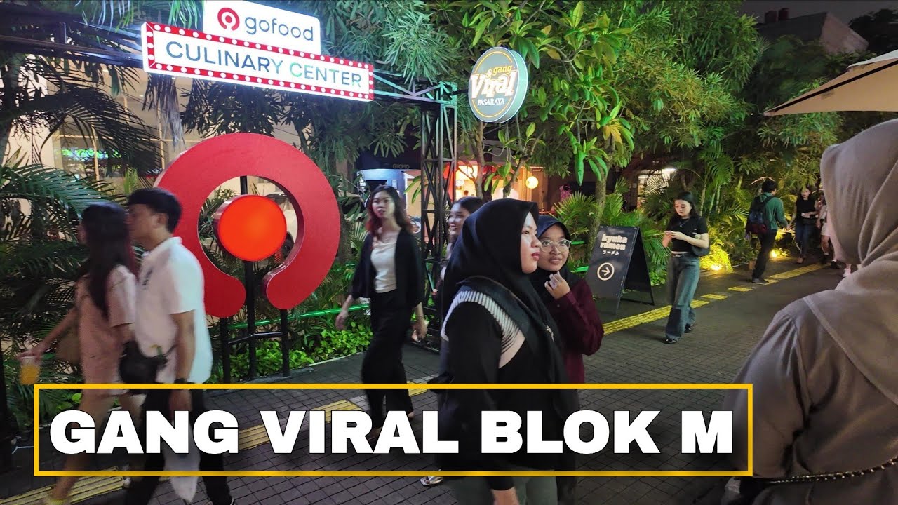 Suasana Malam Di Gang Viral Pasar Raya Blok M Jakarta | Night in Jakarta
