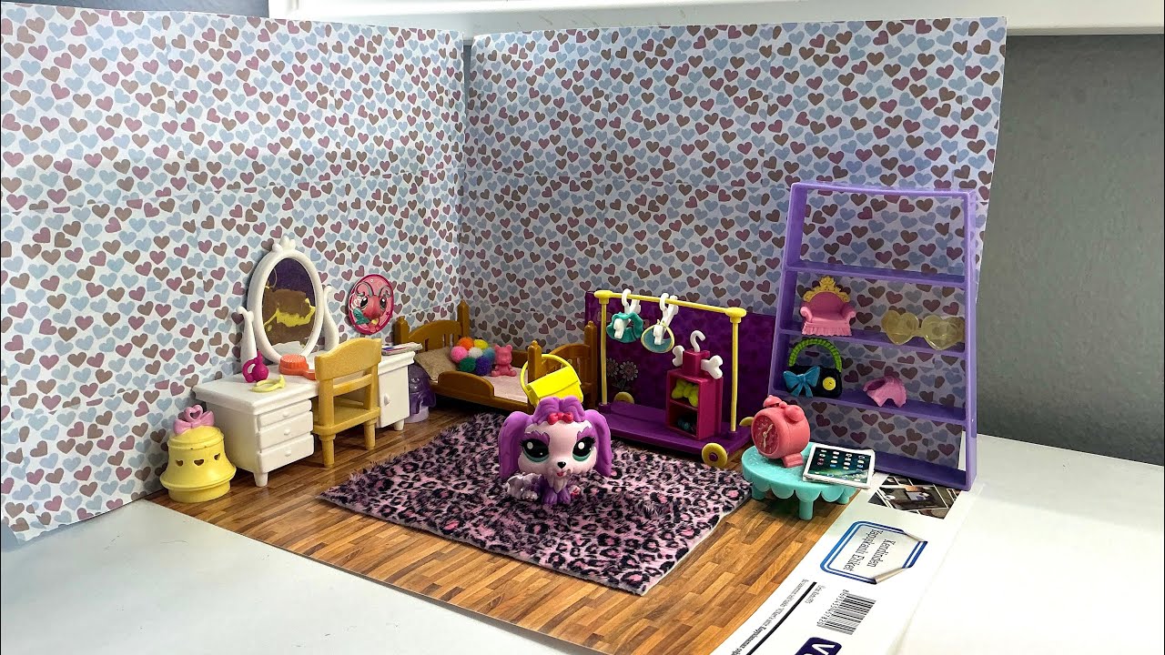 Miniş Odası Yapımı🎀 ÇOK KOLAY!🌸 ~ How to make a miniature LPS room?🐰🌸