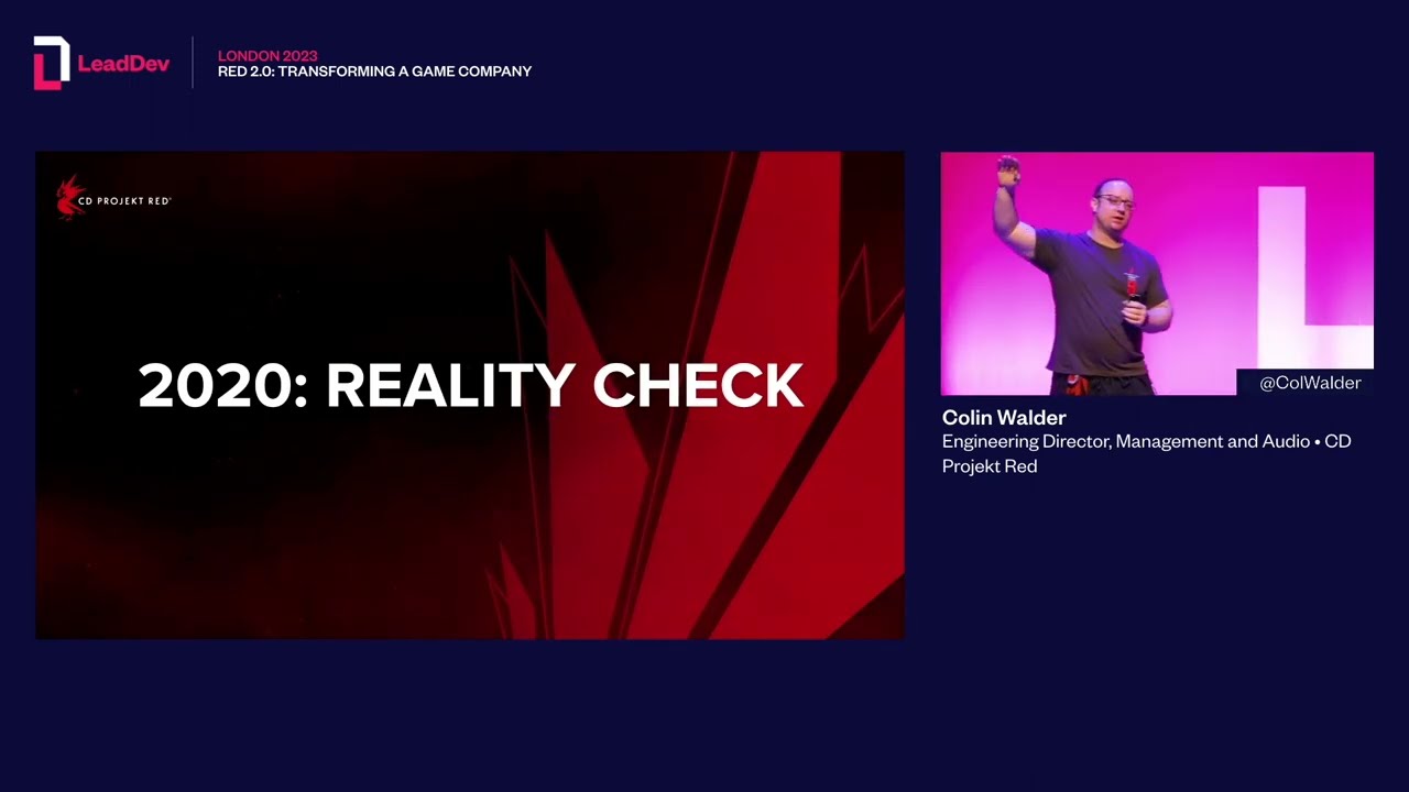 Red 2.0: трансформация игровой компании | Колин Уолдер на Leaddev London 2023