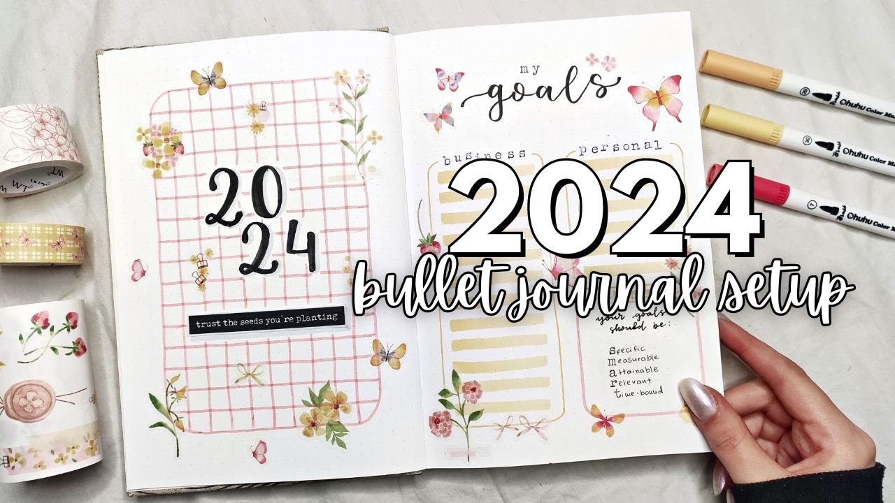 My 2024 Bullet Journal Setup 🌸