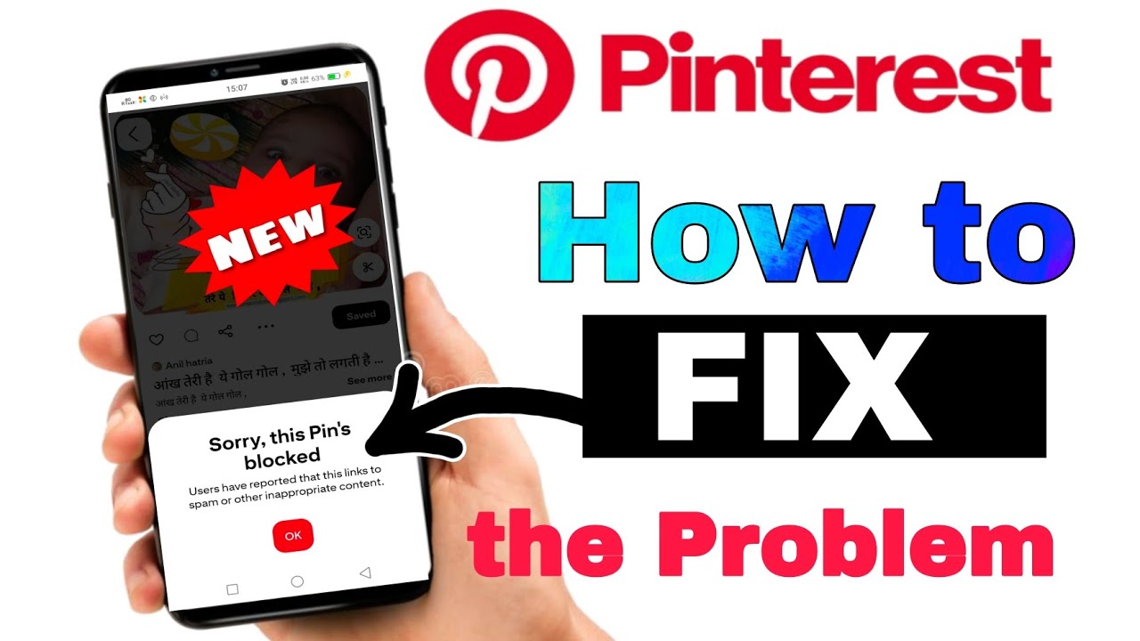How To Fix The Problem in Pinterest Sorry Pin Is Blocked error Or Spam @Apnihalchale