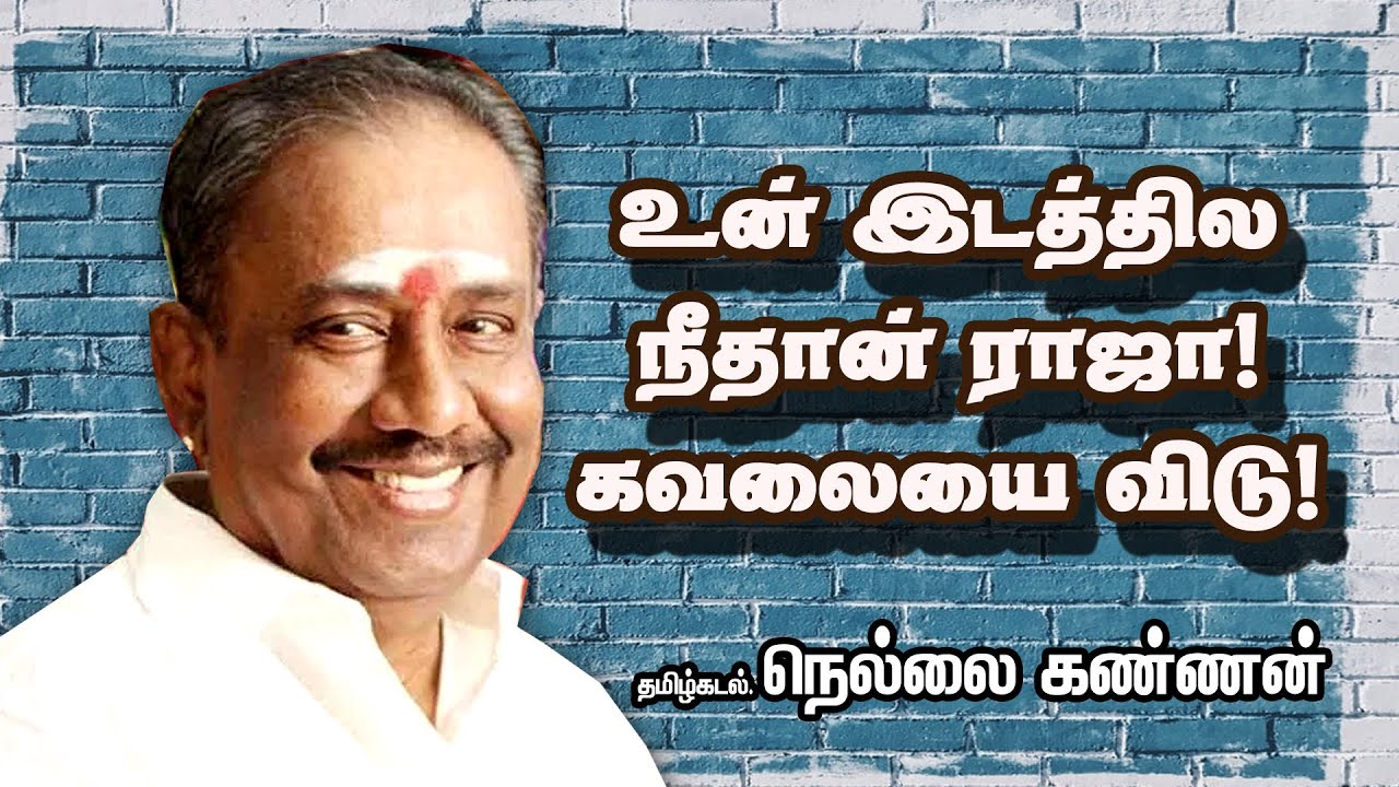 உன் இடத்தில நீதான் ராஜா! கவலையை விடு! - Ayya Nellai Kannan Motivational Speech