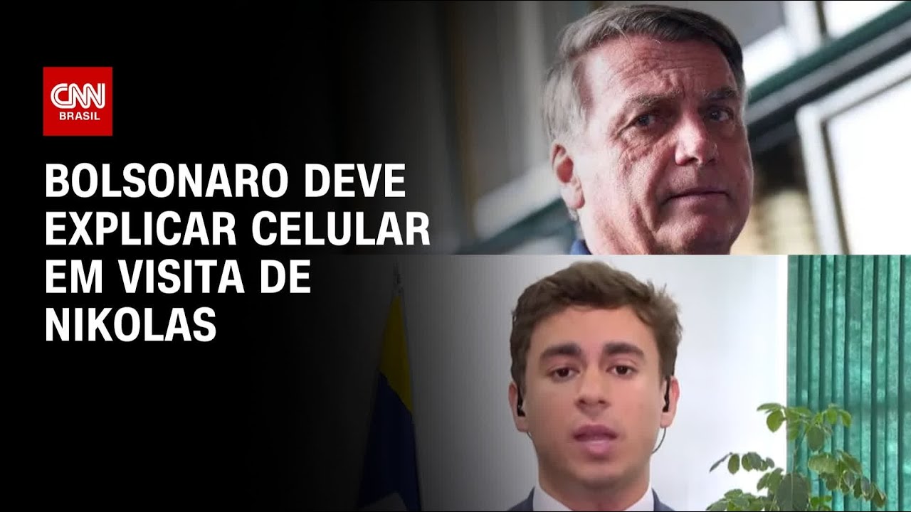 Moraes manda defesa de Bolsonaro explicar celular em visita de Nikolas | CNN 360&ordm;