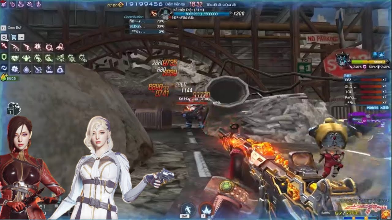 QBZ-03-Knife-Enigmatic Beast  Vực Băng (Siêu khó) team mạnh quá