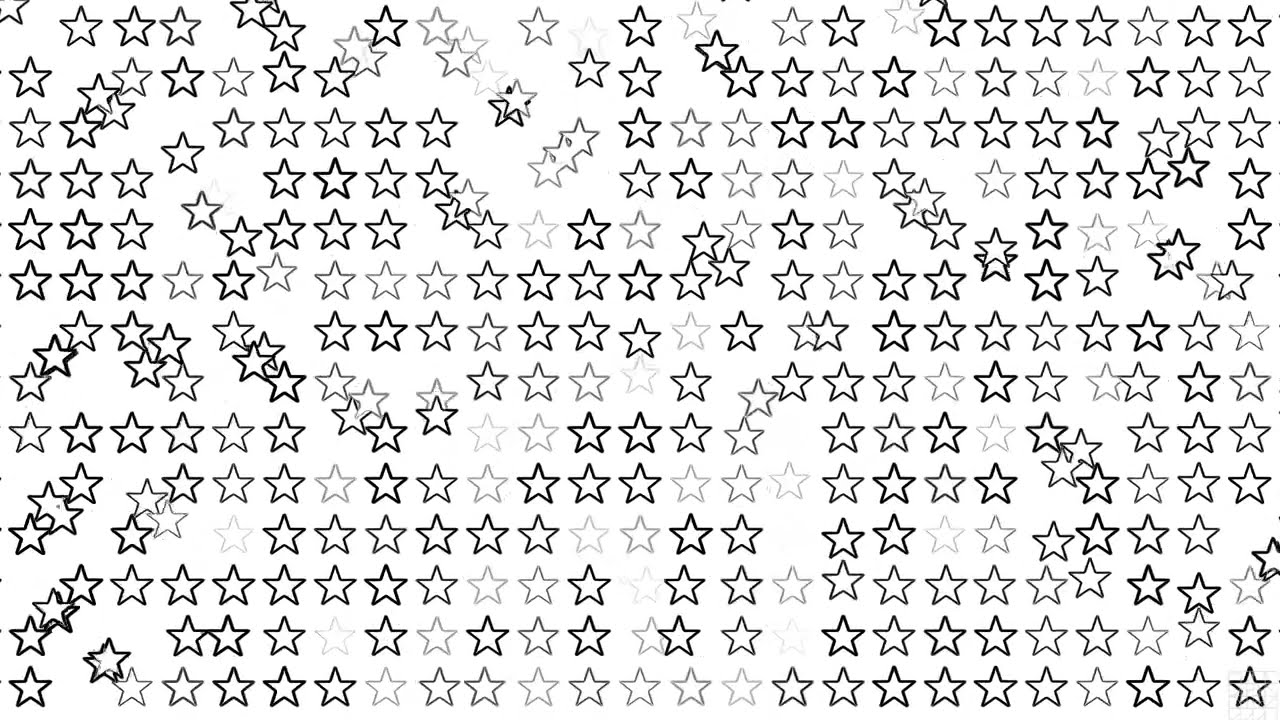 Black and White Color Stars Grid Pattern Background Motion Graphic Video, Star Shape Wallpaper