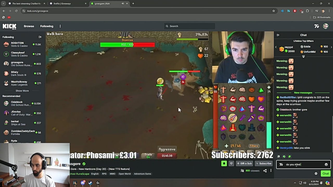 Odablock Responds to Gross Gore's Request..