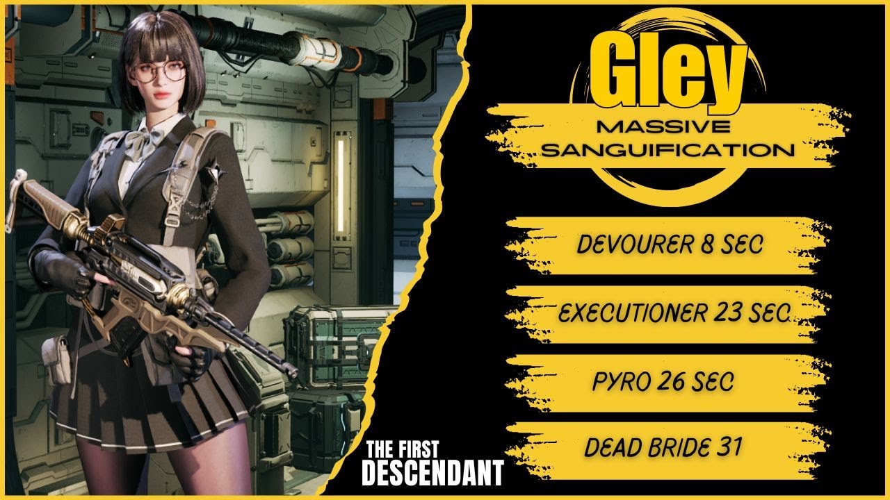Gley Massive Sanguification l Massacre Build ll Nuke ALL Bosses l The First Descendant Build Guide