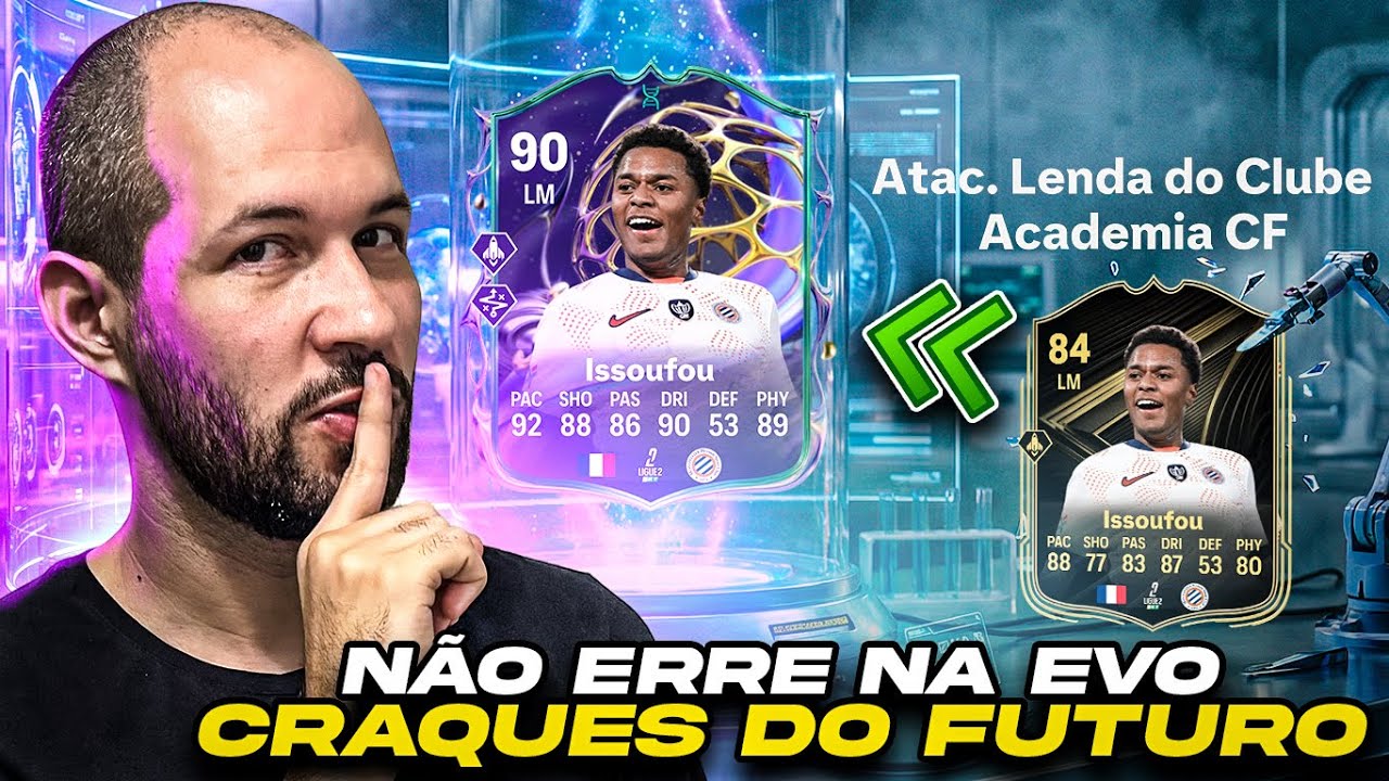 FC 26 | OS SEGREDOS DA EVO DE CRAQUES DO FUTURO💥SAIBA COMO ESCOLHER A MELHOR CARTA