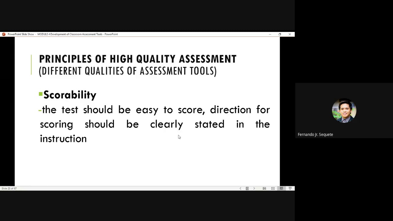Development of Classroom Assessment Tools