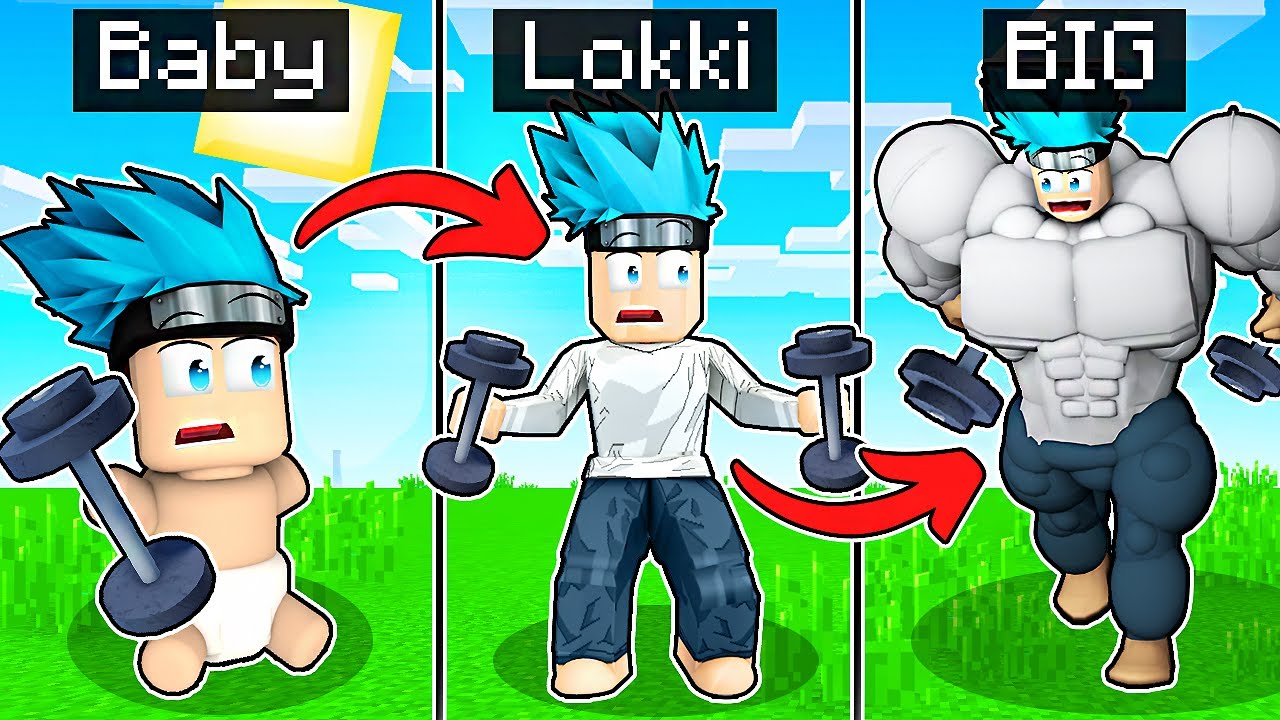 DIVENTO da FIGLIO a BIG MUSCOLOSO su ROBLOX ITA!!