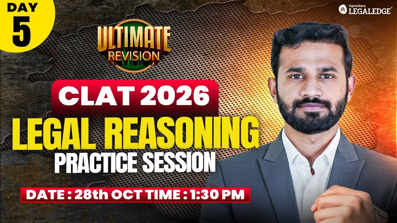 CLAT 2026 | Legal | Practice Session | Ultimate Revision | Adhar Sir