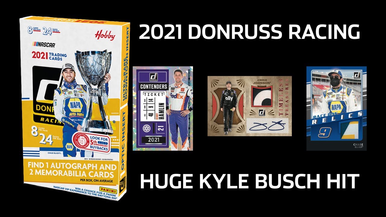 Unboxing 2021 Panini Donruss Racing Hobby Box: Chasing NASCAR Autographs and Other Rare Cards!