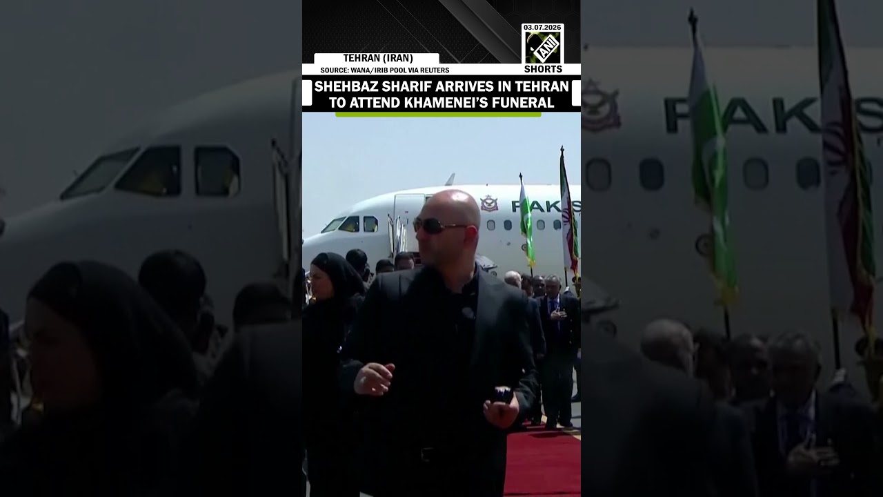 Watch! Pakistan's Prime Minister Shehbaz Sharif arrives in Tehran to attend Khamenei&rsquo;s funeral