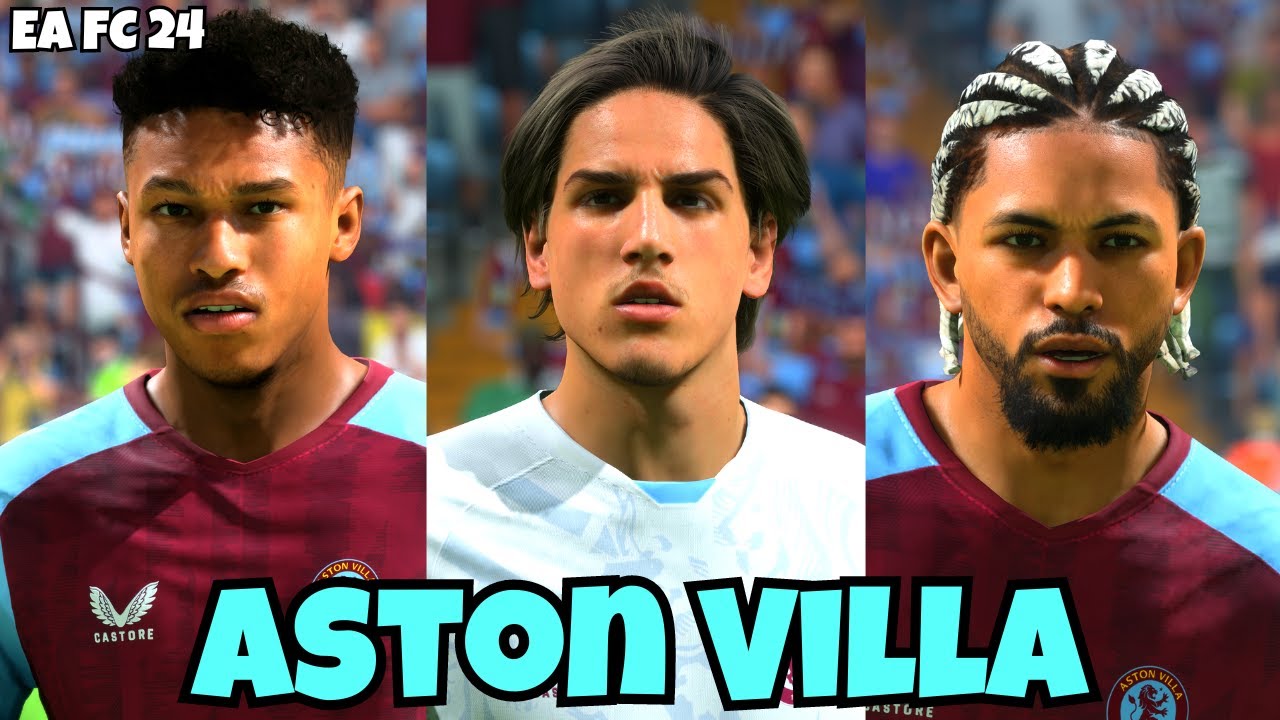 Aston Villa Faces and Rating EA FC 24