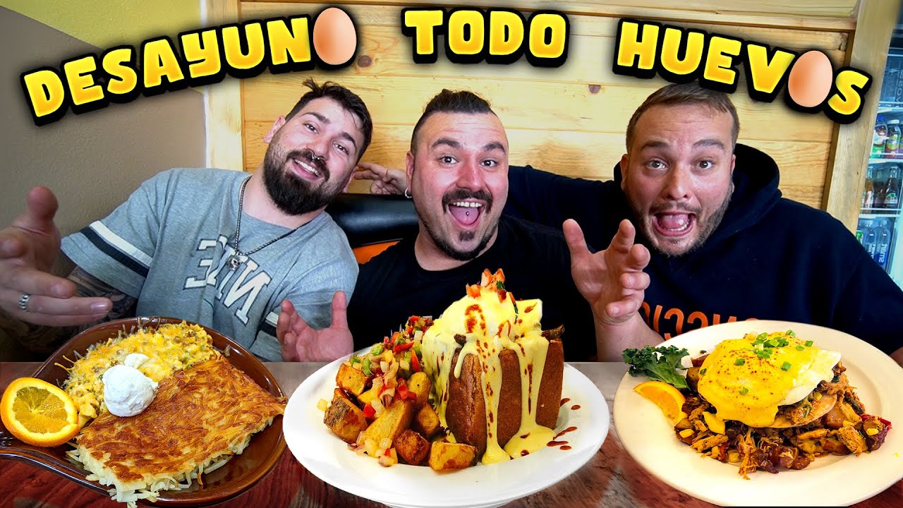 Probando el RESTAURANTE de DESAYUNO donde TODO LLEVA HUEVO en LAS VEGAS! 🥚🥚🥚