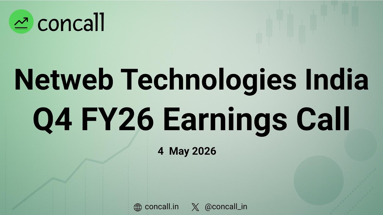 Netweb Technologies India Q4 FY26 Earnings Conference Call | Concall.in