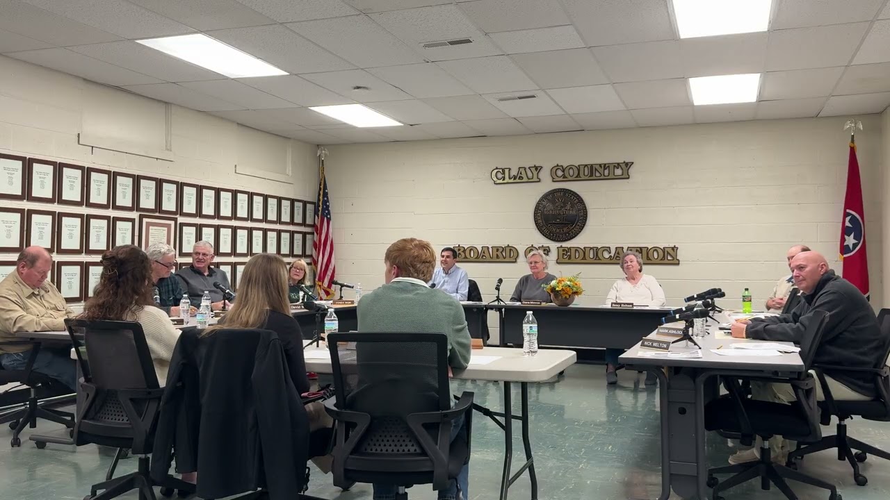 Clay County Schools Board Meeting December 11, 2025