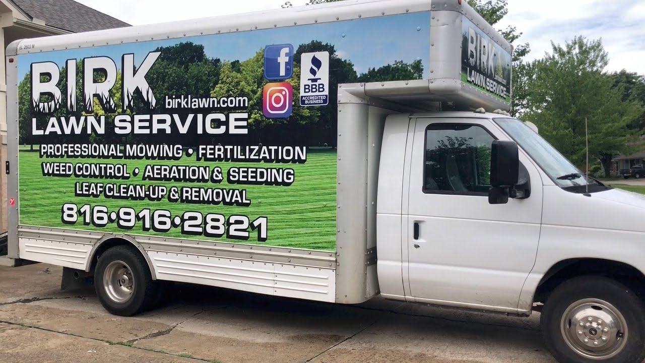 Lawn mowing box truck tour