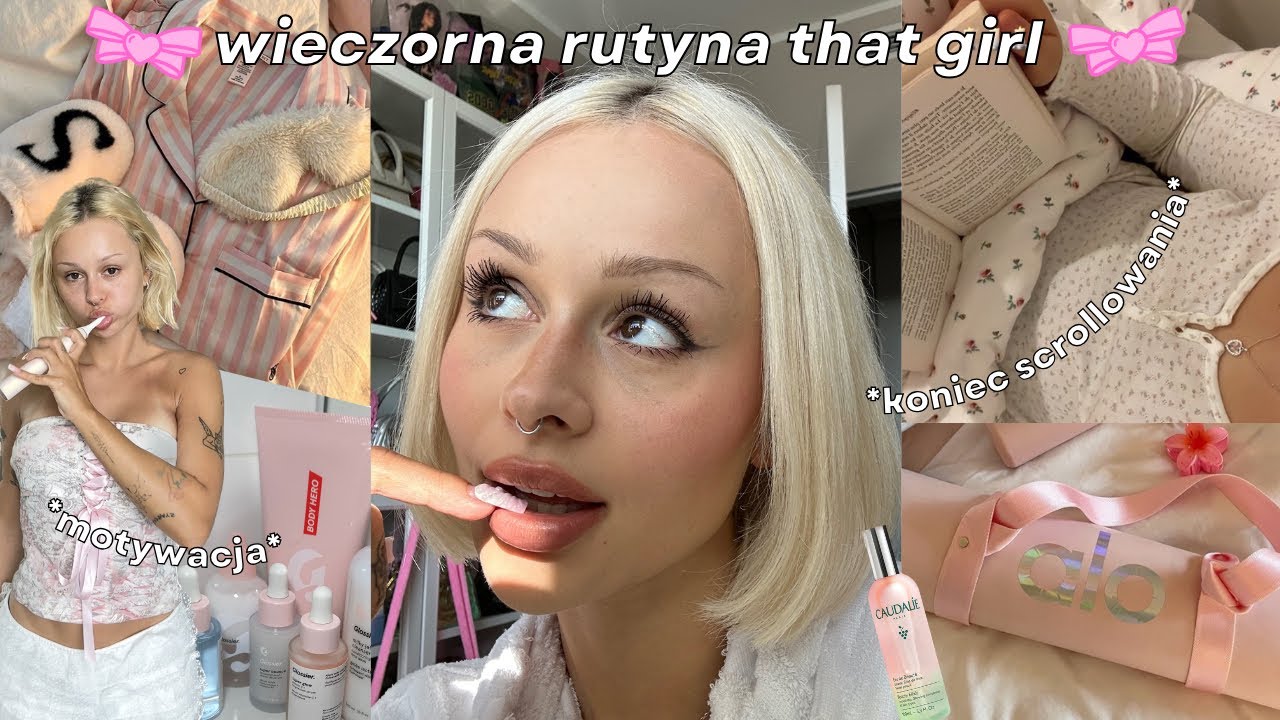wieczorna rutyna żeby być that girl rano🎀💅🏻