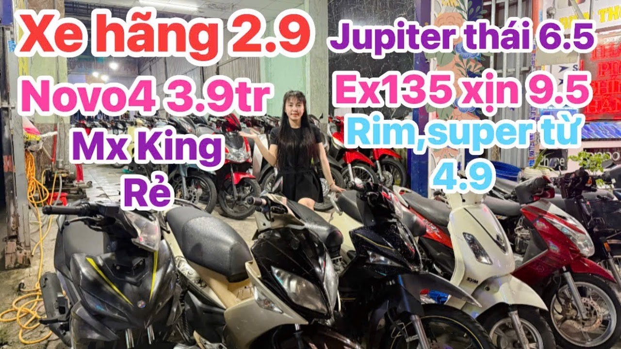 05/02 Nghỉ tết xả 2.9tr có xe,No4 ngon 3.9,Ex135 xịn 9.5, Ju V thái 6.5,Ju Mx 7.5,Ex Mx King 17.5