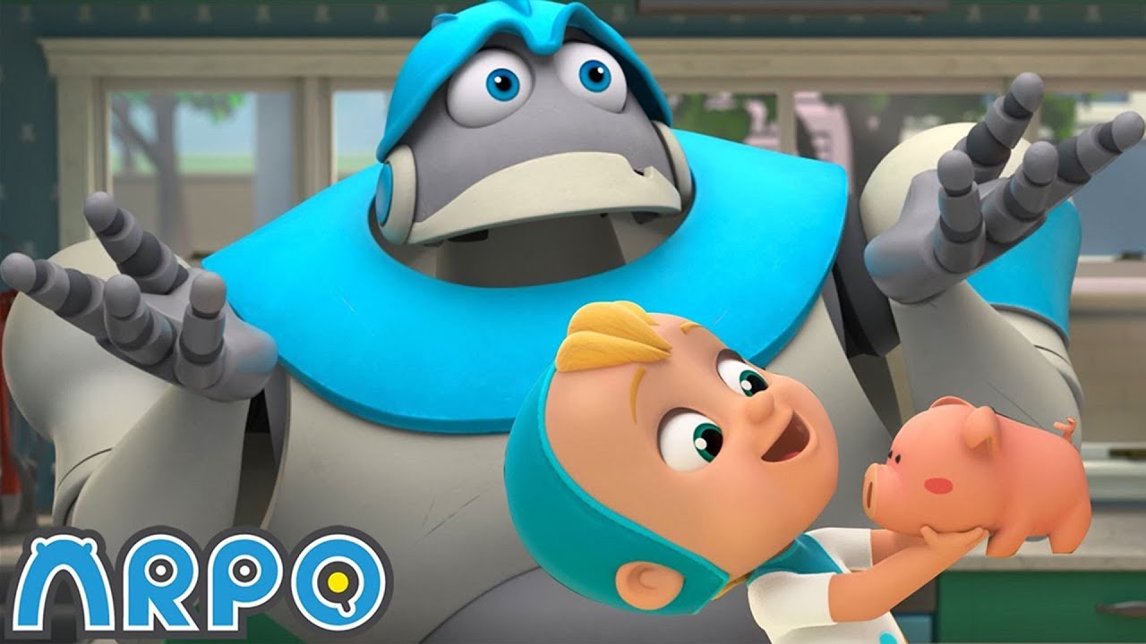 What's That Squeaky Sound? | Robot Cartoons For Kids | ARPO | Sandaroo Kids Channel
