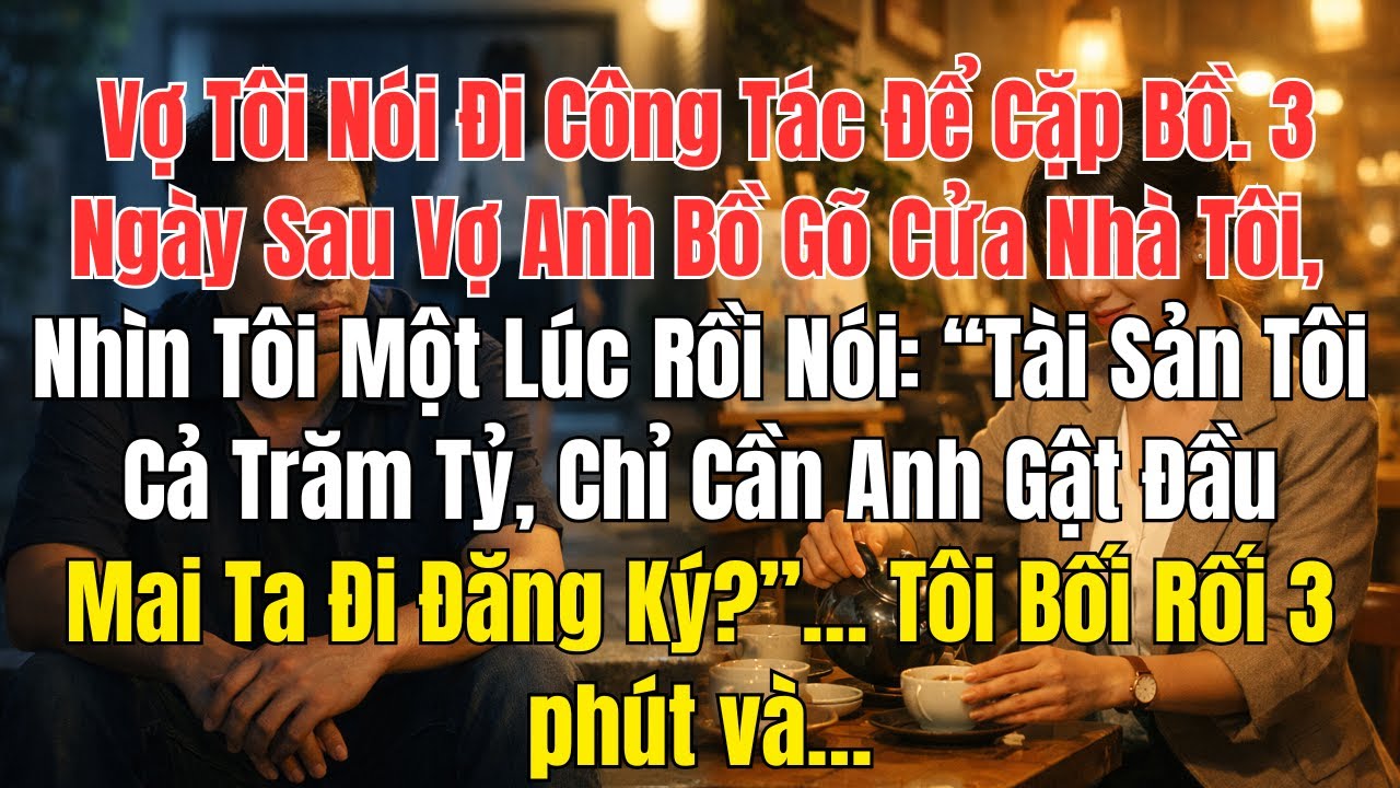 Vợ Nói Đi Công Tác Để Cặp Bồ – 3 Ngày Sau Vợ Anh Bồ Tìm Tới Tôi Và Nói: “Anh Gật Đầu, Mai Ta Cưới”
