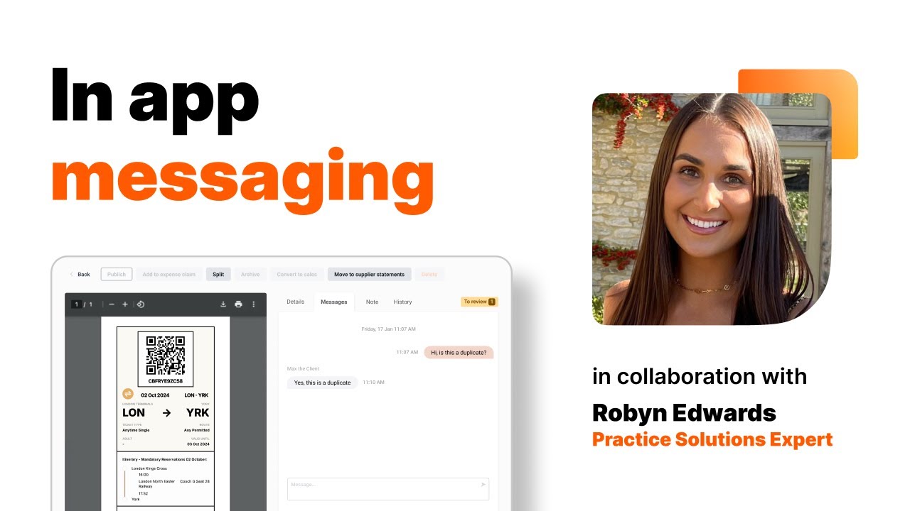Maximising Efficiency: In app messaging | Dext Bookkeeping Automation Software