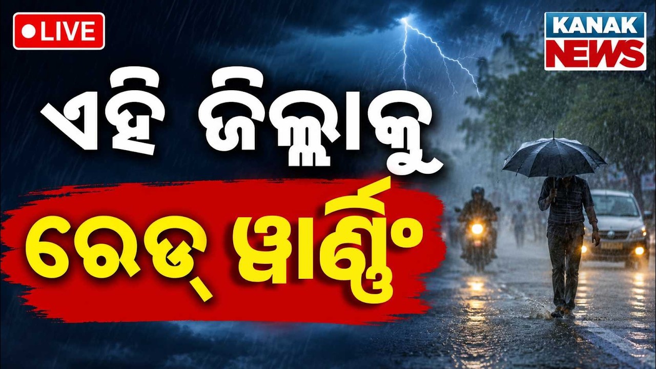 🔴ଏହି ଜିଲ୍ଲାକୁ ରେଡ୍ ୱାର୍ଣ୍ଣିଂ Red Alert Issued For Odisha Districts | Heavy Rainfall Forecast