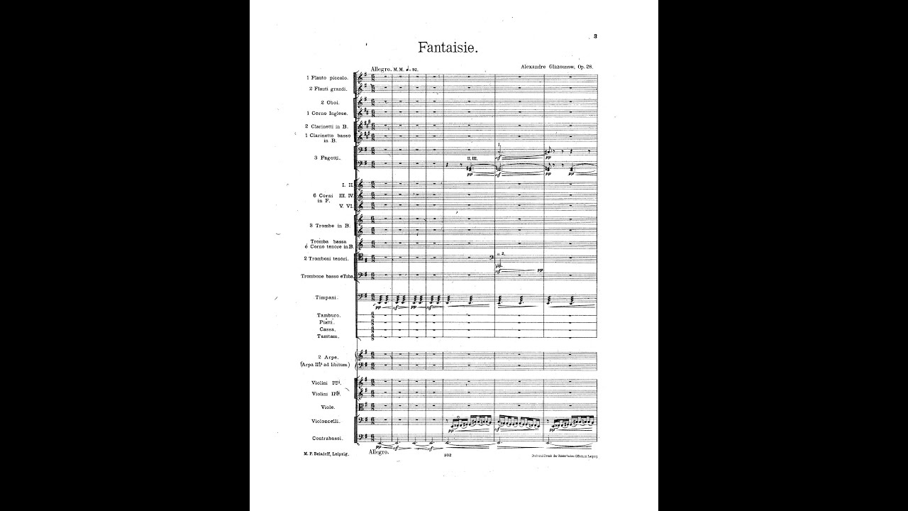 Alexander Glazunov - La Mer, Op. 28