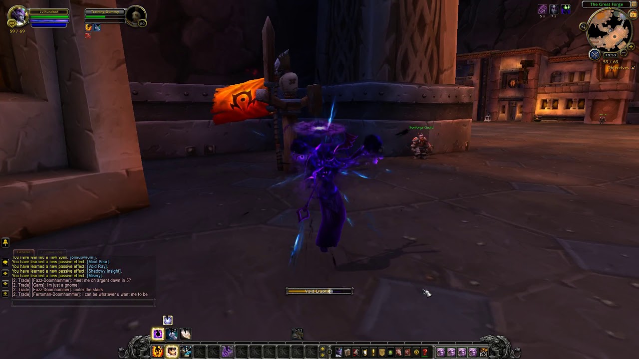 WOW Animations - Allied Races - Void Elf Shadow Priest (female)