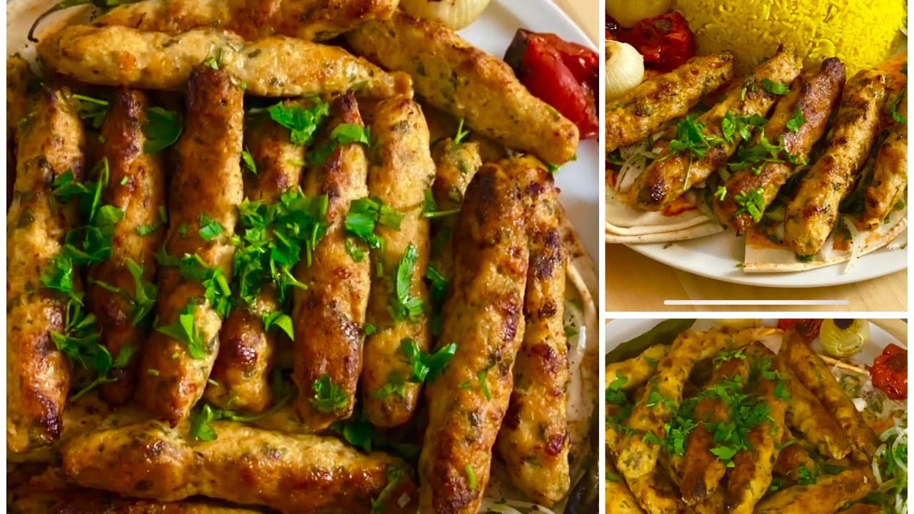 كباب دجاج بمكون سري مع رز اصفر إعادة