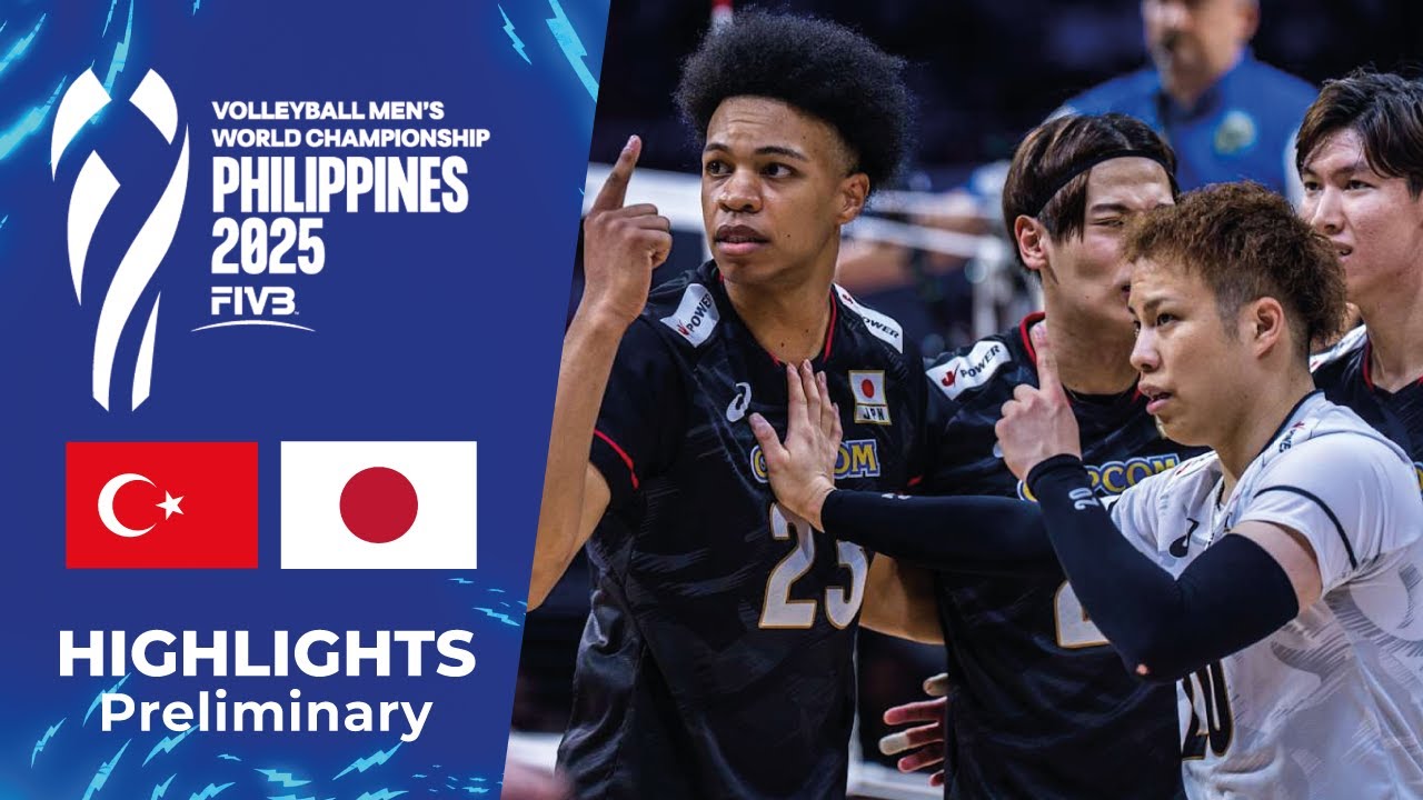 👉 🇯🇵 JAPAN vs 🇹🇷 TÜRKIYE | Highlights | Men’s Volleyball World Championship 2025 🏐🔥 [4K]