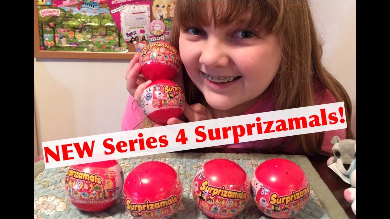 Opening NEW Surprizamals SERIES 4 Plush Blind Surprise Eggs Stuffed Animals &ndash; Unboxing & Review