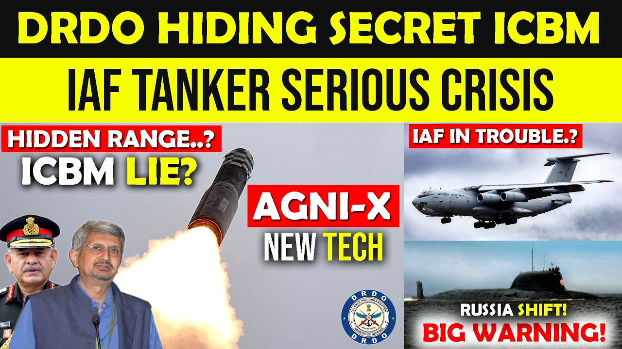 India ka Secret ICBM Shock? ,IAF Tanker Crisis EXPOSED,Deadly DIVYASTRA MK2,Russia Submarine Shift
