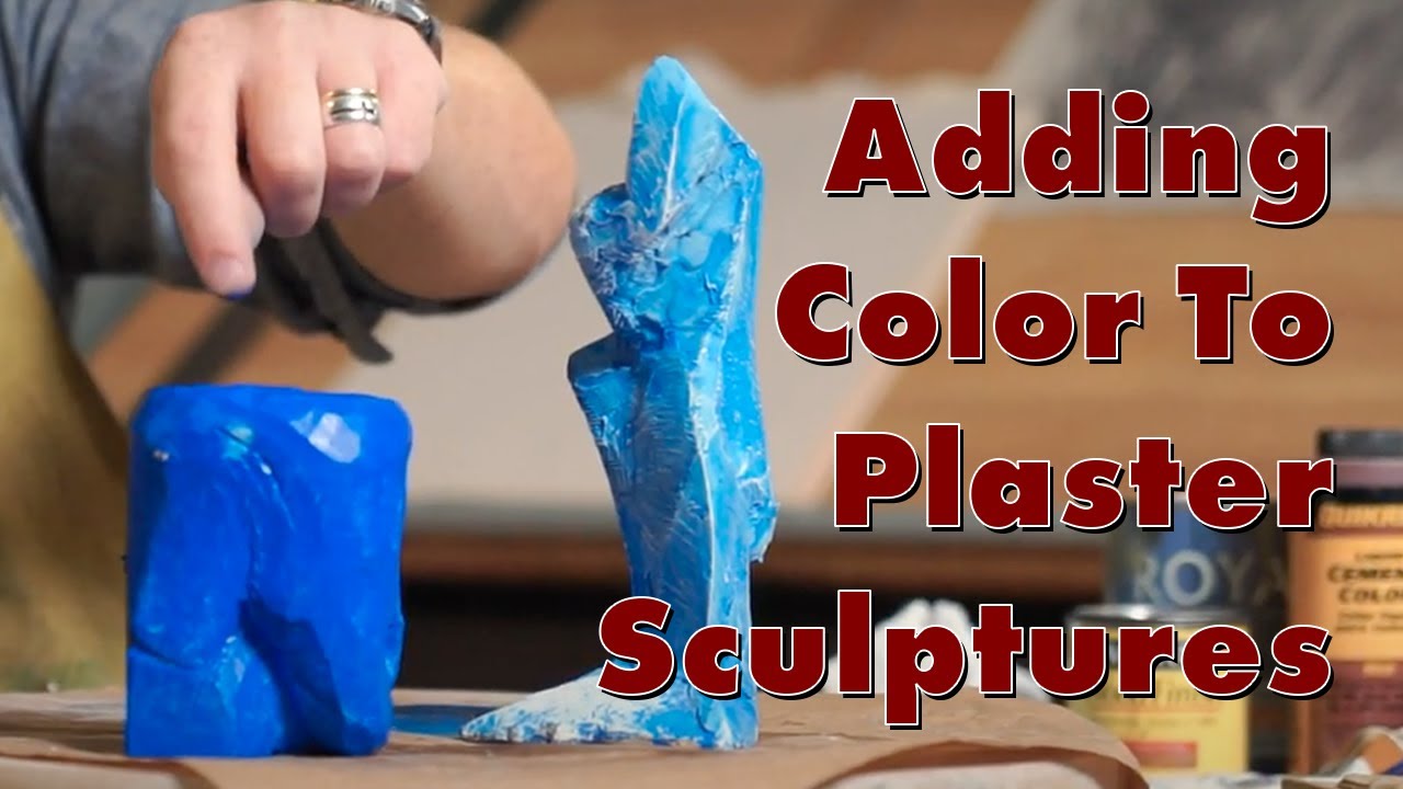 Adding Color to Plaster Sculptures